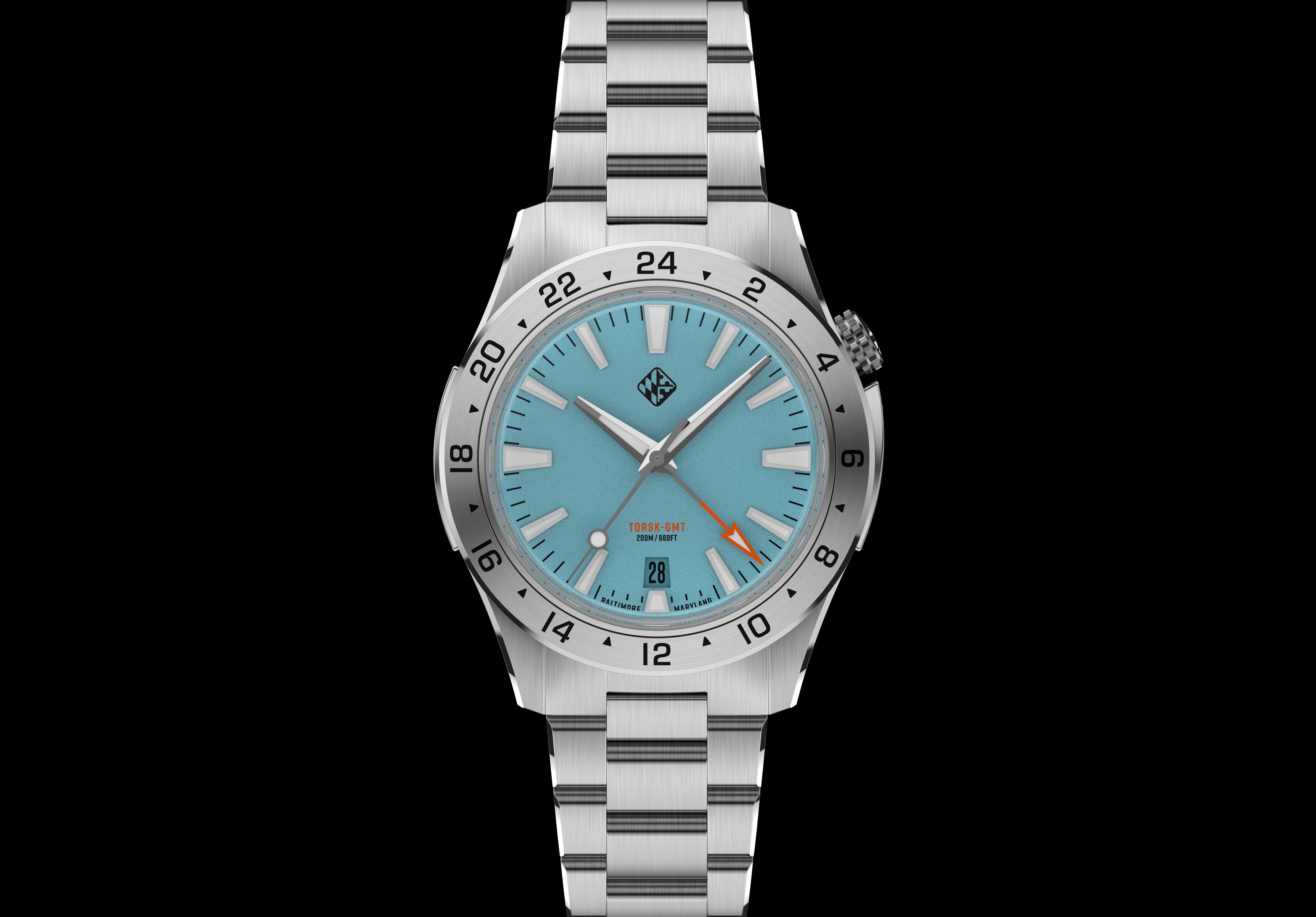 Steel Torsk GMT 39 Pastel Series - Arctic Blue – Tsao Baltimore