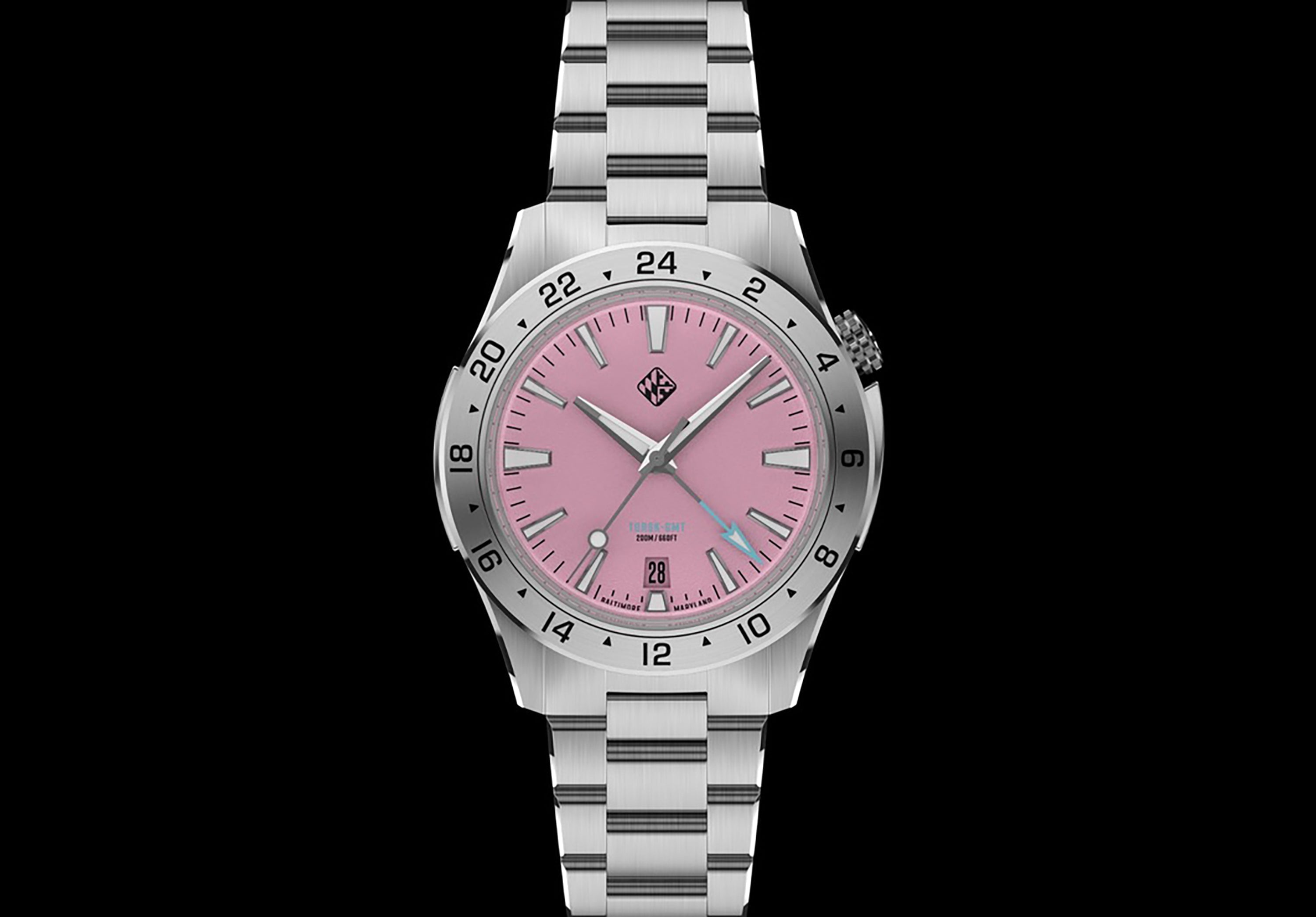 【メル60367】ローズピンクとロイヤルブルー　No.803 Steel Torsk GMT 39 Pastel Series - Cotton Candy Pink – Tsao Baltimore