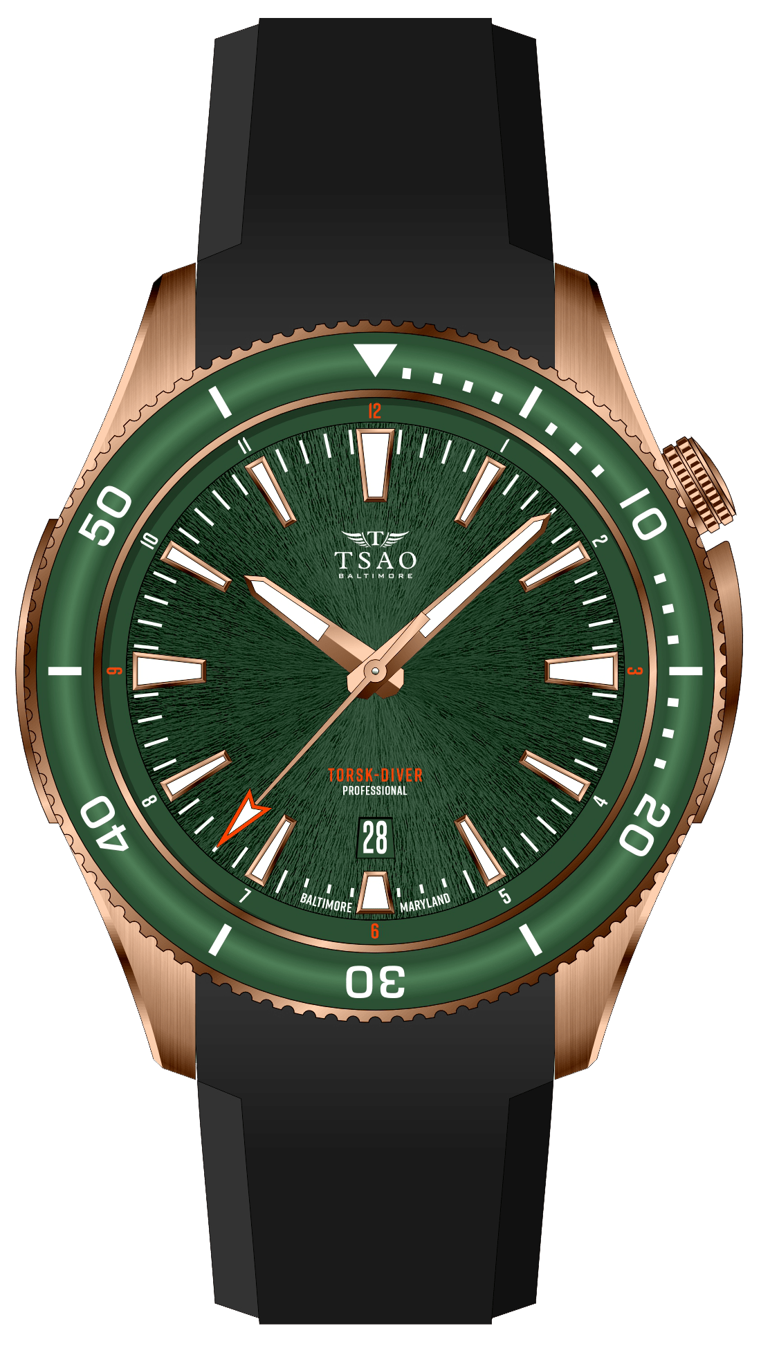 Bronze Torsk-Diver Pro Emerald Green Tsao Baltimore 