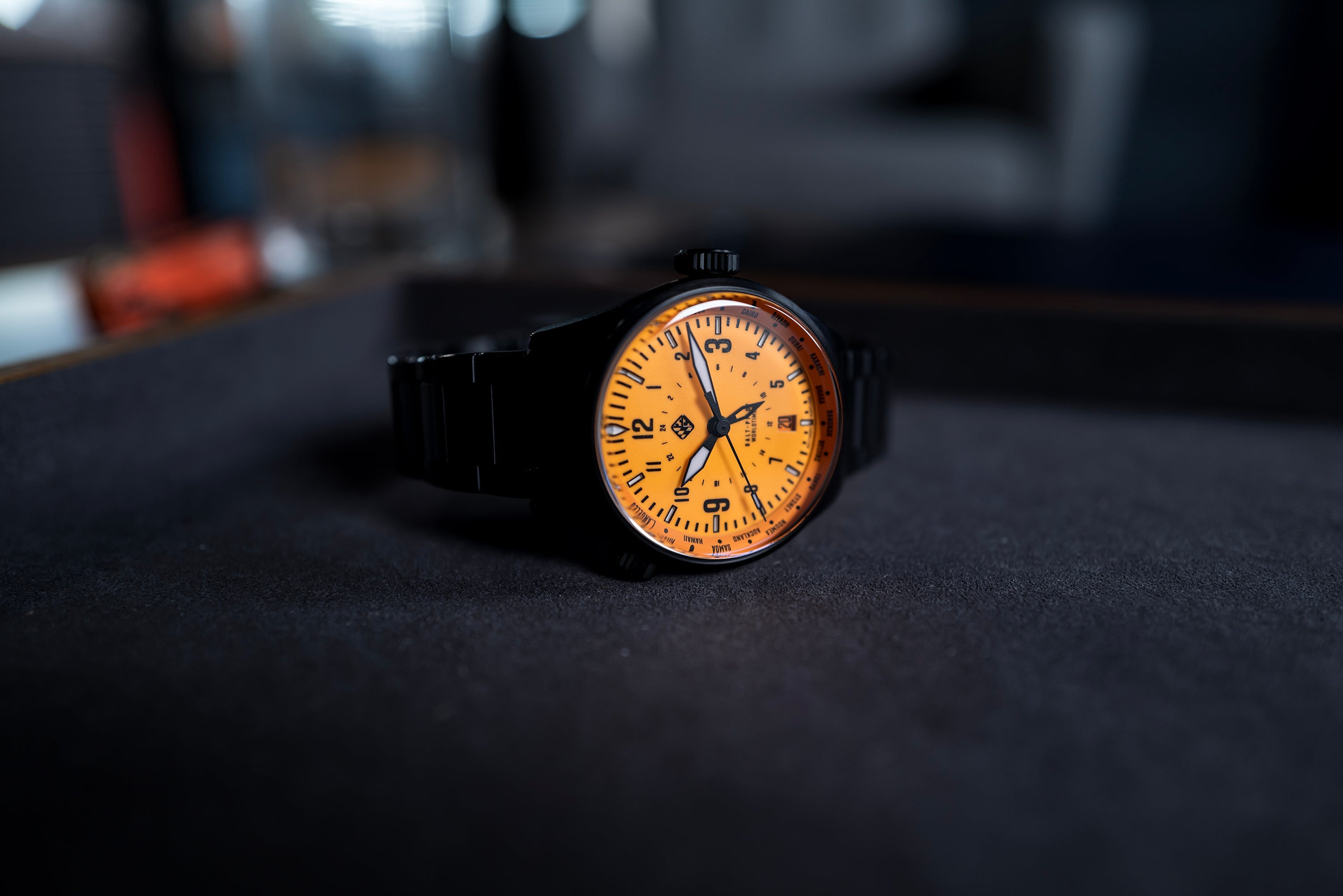 Balt-Pilot Worldtimer Solar Flare DLC Watches Tsao Baltimore 