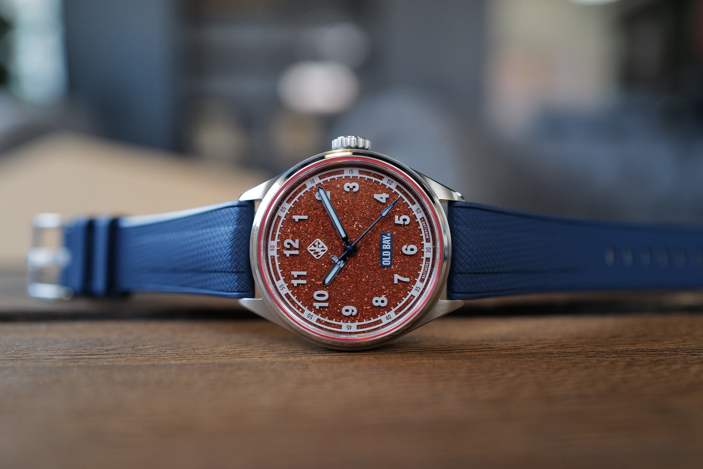 
                  
                    FKM Rubber Strap - OLD BAY Blue Watch Straps Tsao Baltimore 
                  
                