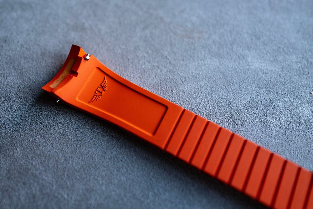 
                  
                    Torsk-Diver Pro FKM Rubber Strap - Orange Watch Straps Tsao Baltimore 
                  
                