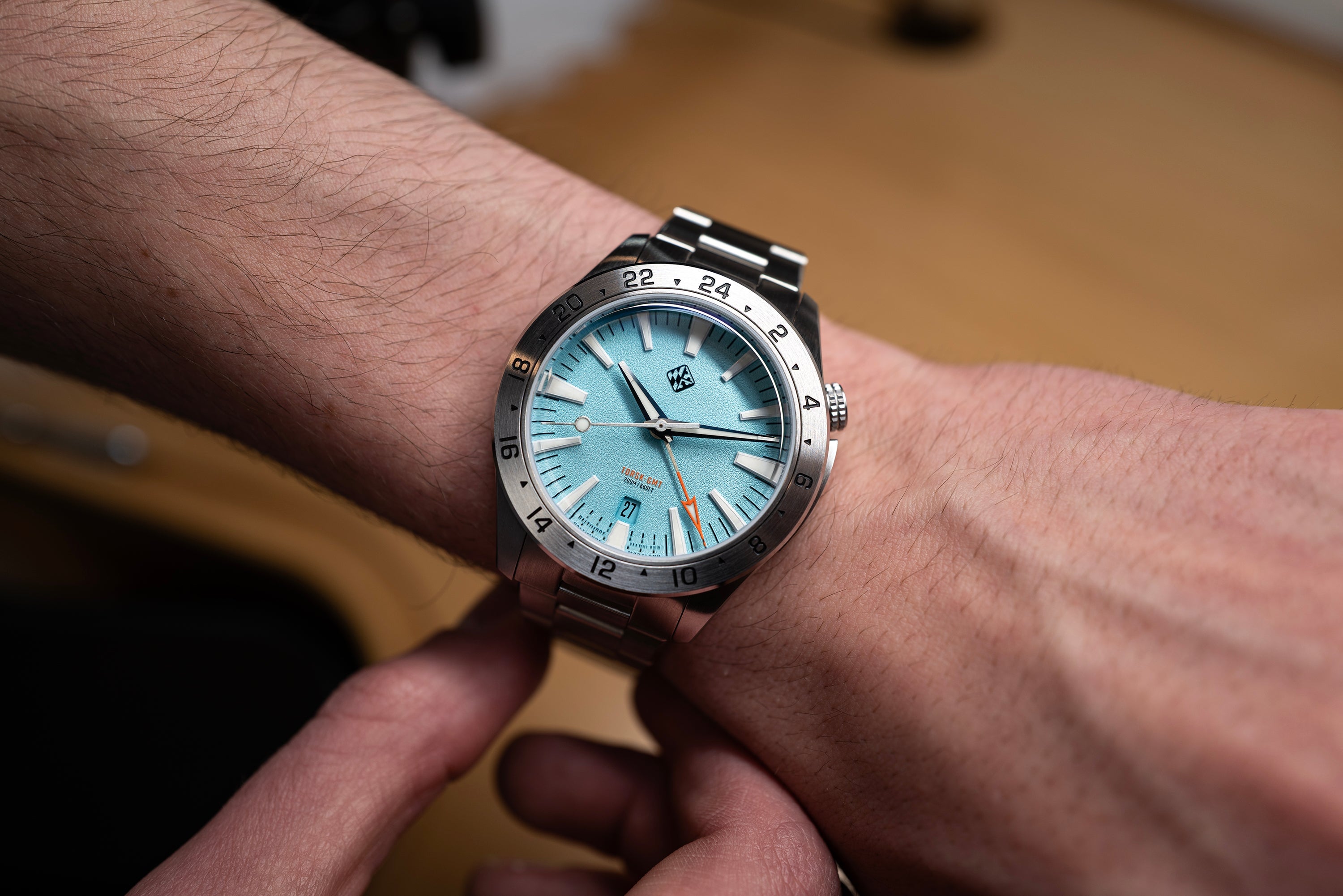 Steel Torsk GMT 39 Pastel Series - Arctic Blue – Tsao Baltimore
