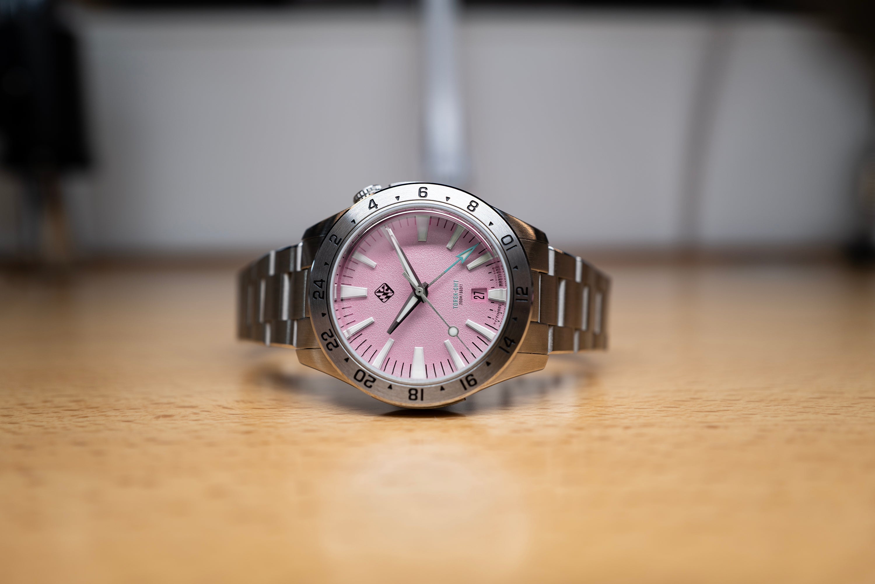 【メル60367】ローズピンクとロイヤルブルー　No.803 Steel Torsk GMT 39 Pastel Series - Cotton Candy Pink – Tsao Baltimore