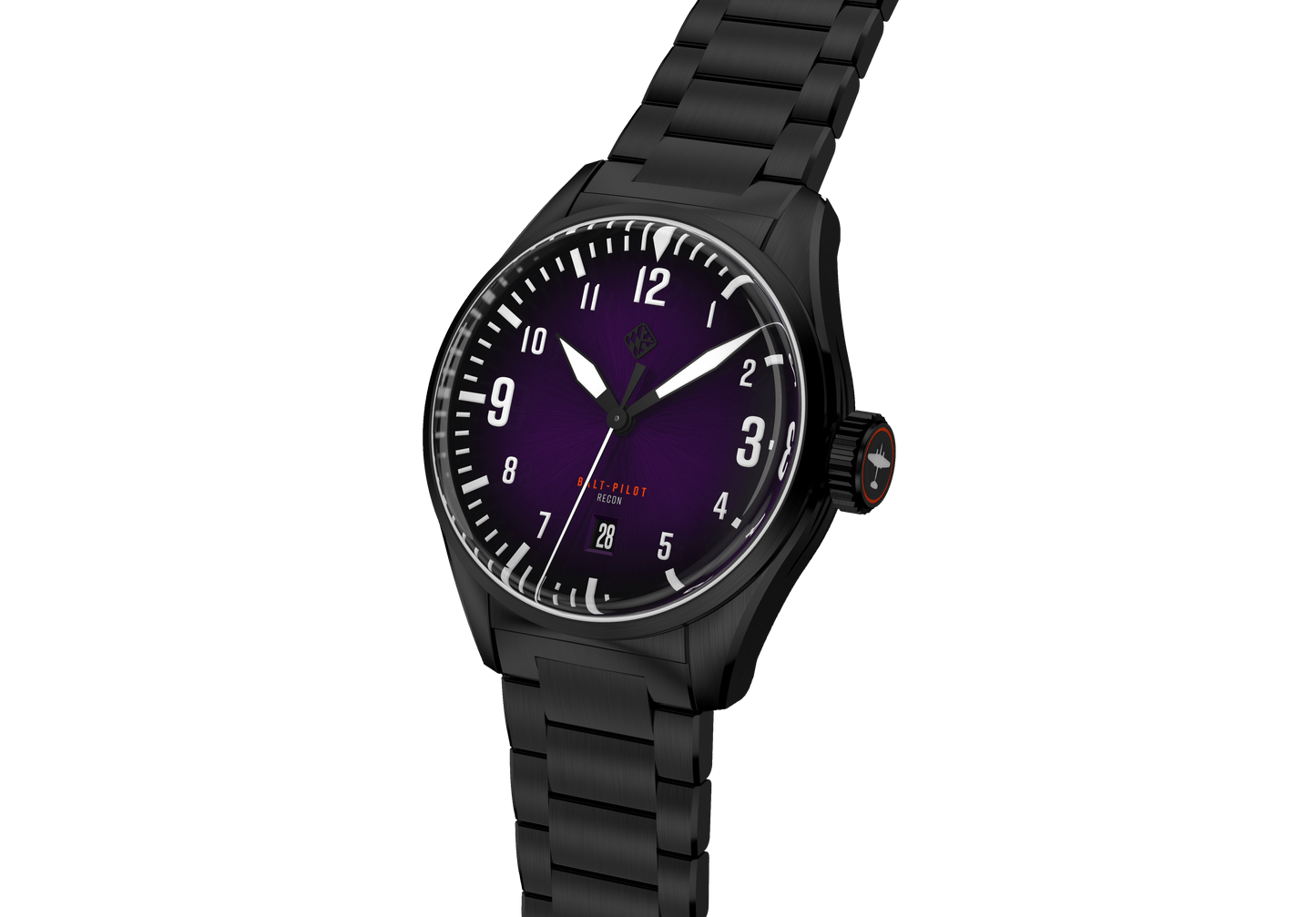 Custom - 41mm Vintage 62 - Black – Raven Watches LLC