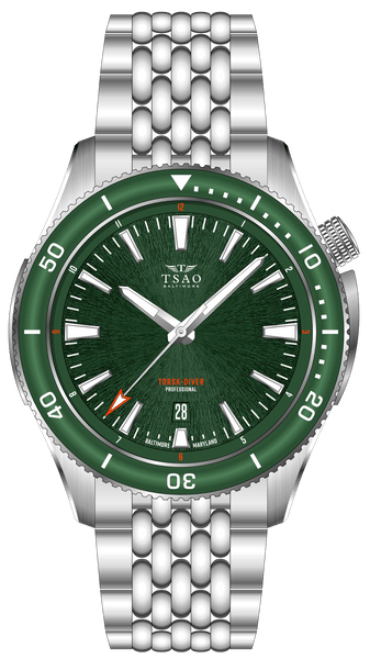 9/21.22 ぴーす様 Zodiac ZO9310 Compression Diver Automatic Stainless Steel Green