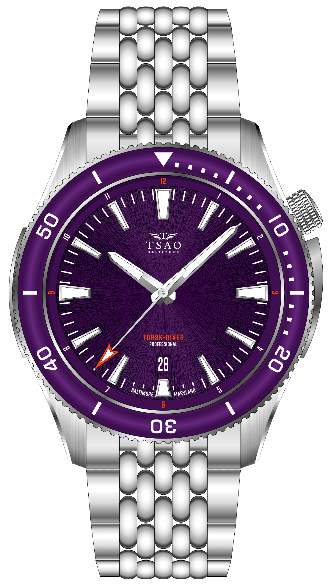 Purple dive watch hotsell