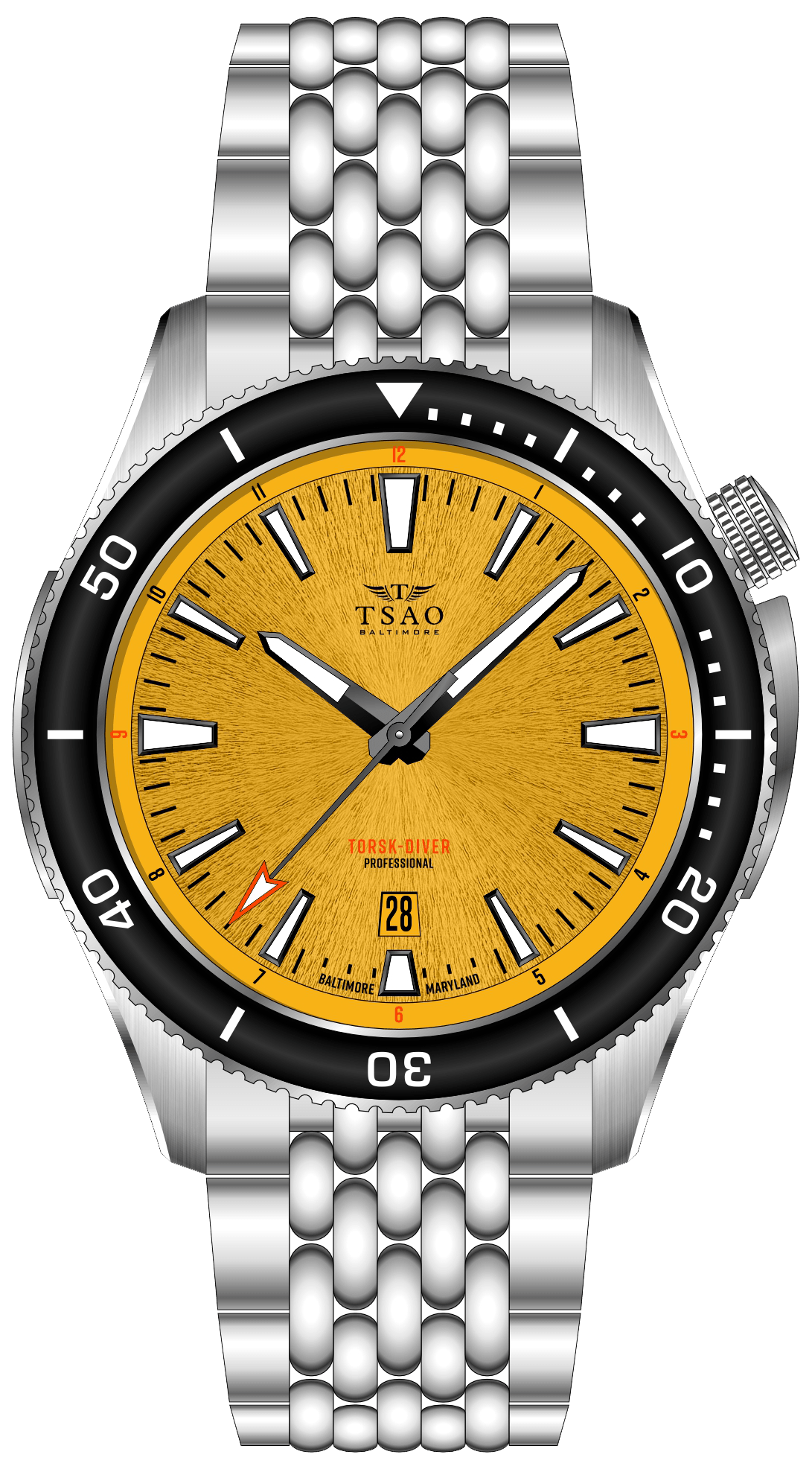 Steel Torsk-Diver Pro Golden Yellow Tsao Baltimore 
