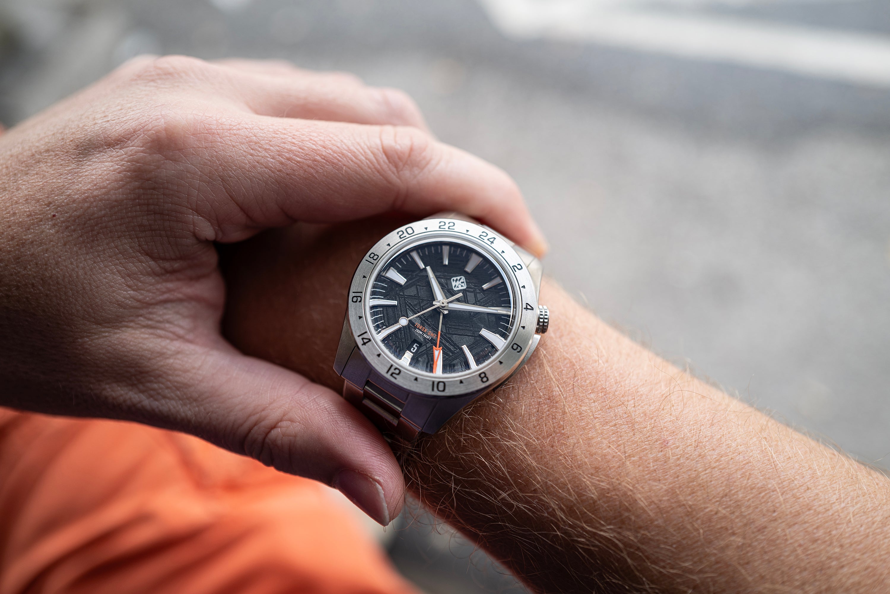 TISSSOT TTOUCHII 【貴重】 Steel Torsk GMT 39 - Black Meteorite (Preorder) – Tsao Baltimore