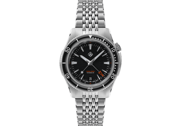 Steel Torsk-Diver Pro GMT 39 - Onyx Black (Preorder) – Tsao Baltimore