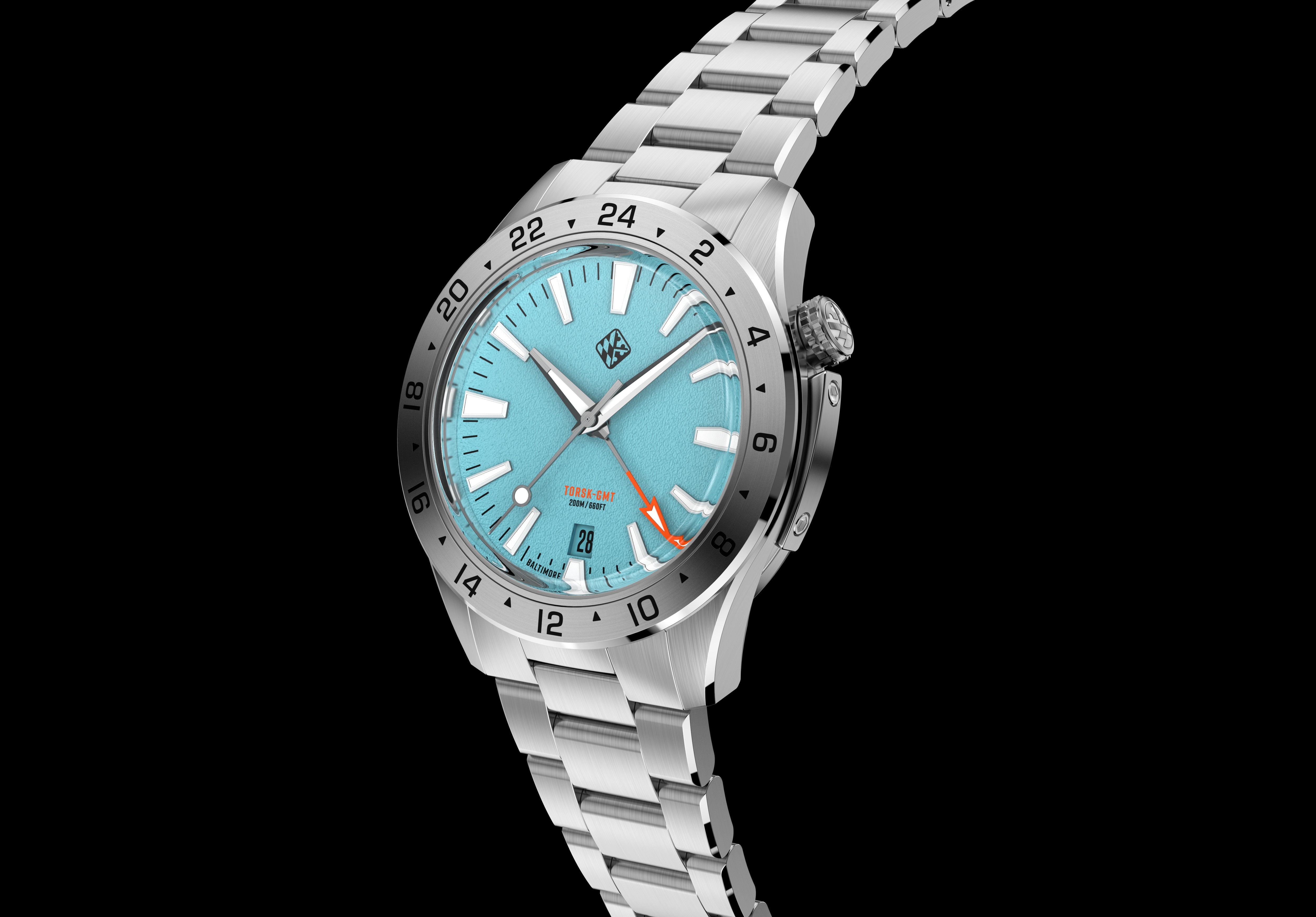 Steel Torsk GMT 39 Pastel Series - Arctic Blue – Tsao Baltimore