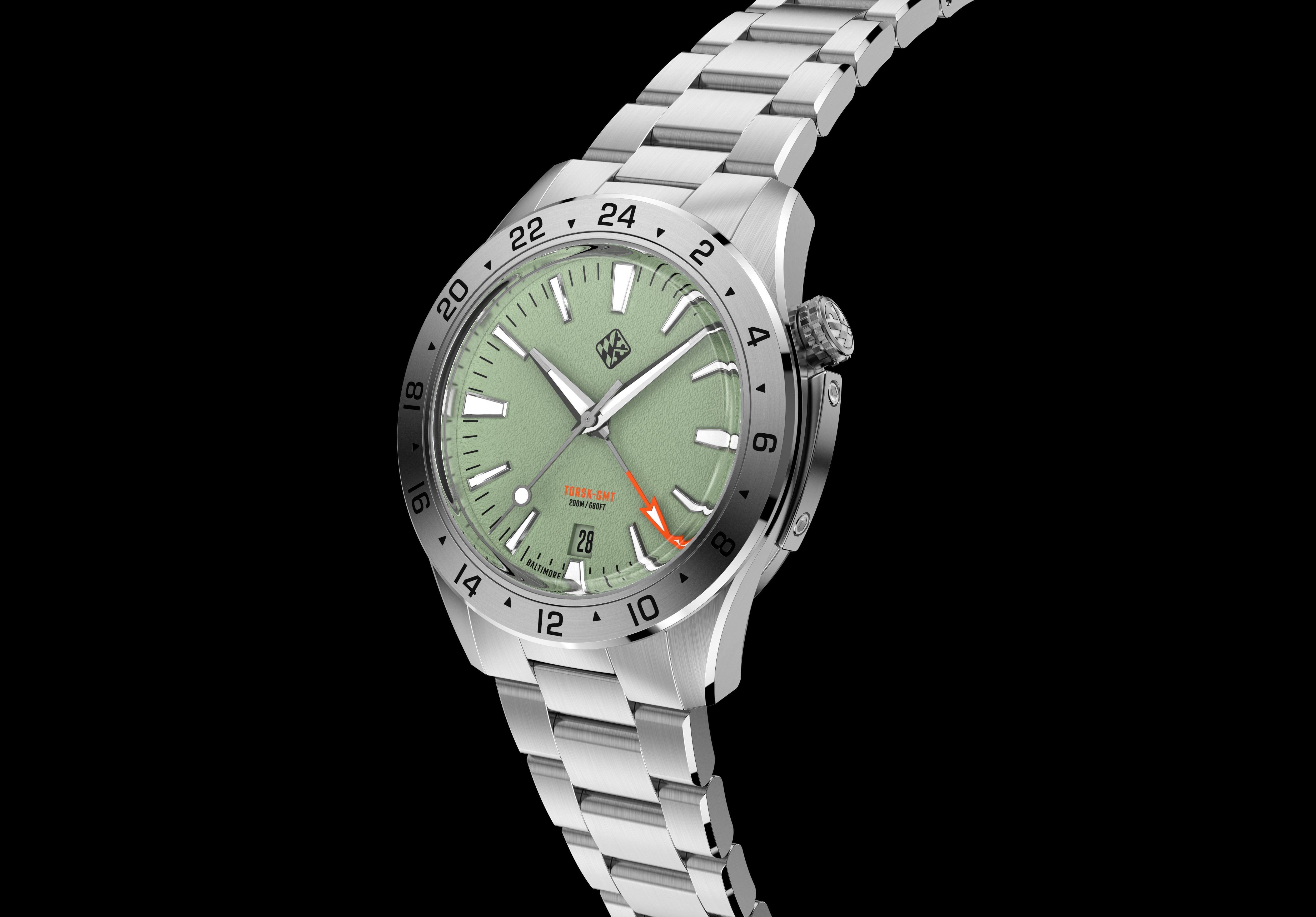 Baroque Bordello – 1st Trip バロックボーデロ Steel Torsk GMT 39 Pastel Series - Olive Green – Tsao Baltimore