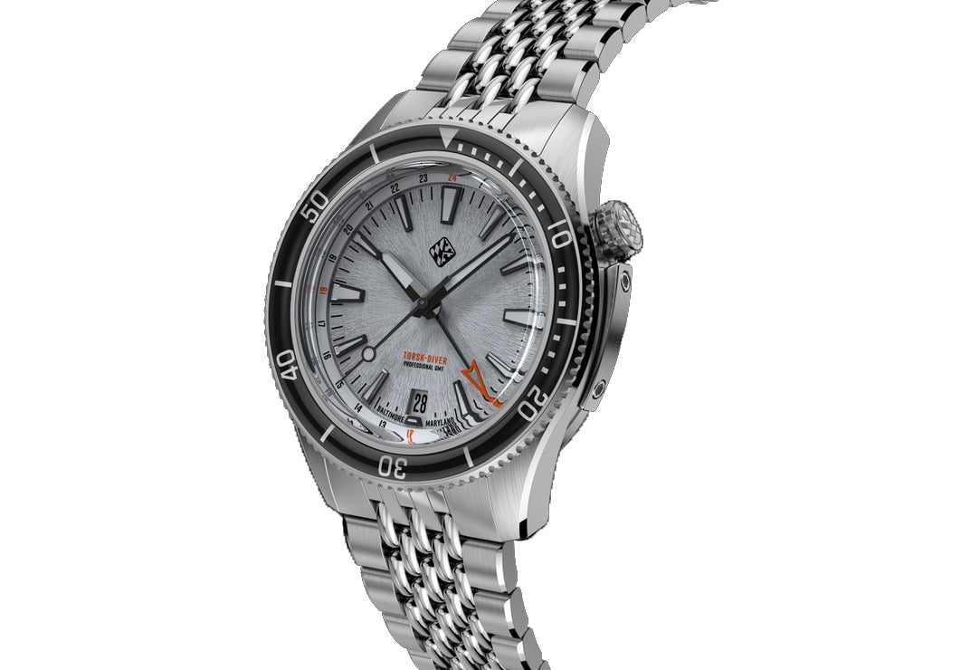 Steel Torsk-Diver Pro GMT 39 - Polar White – Tsao Baltimore
