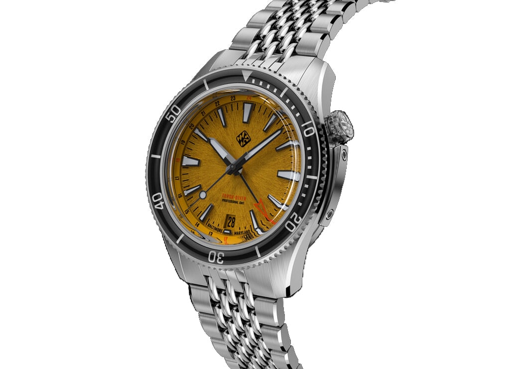 Steel Torsk-Diver Pro GMT 39 - Golden Yellow (Preorder) – Tsao