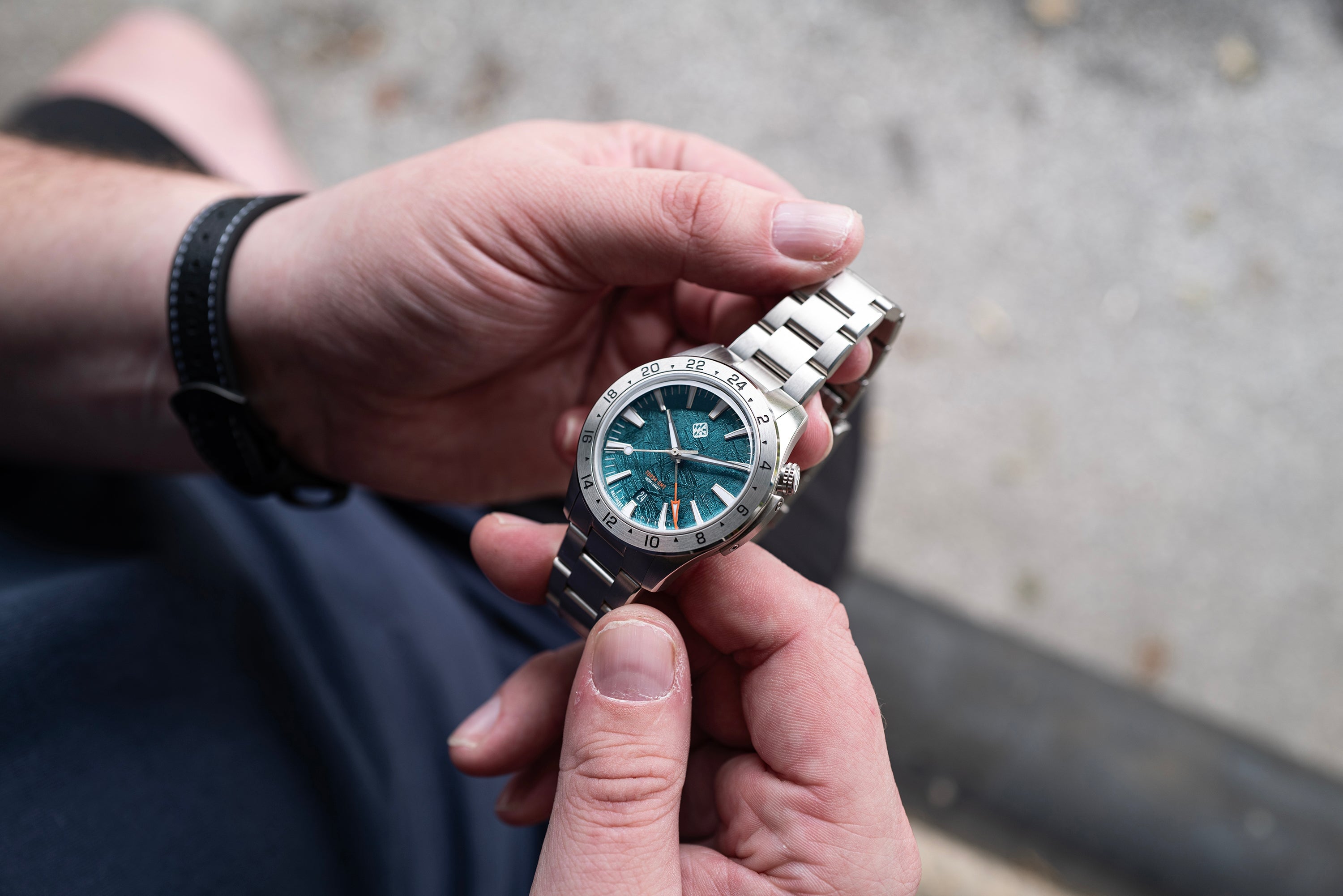 Steel Torsk GMT 39 - Teal Meteorite (Preorder) – Tsao Baltimore
