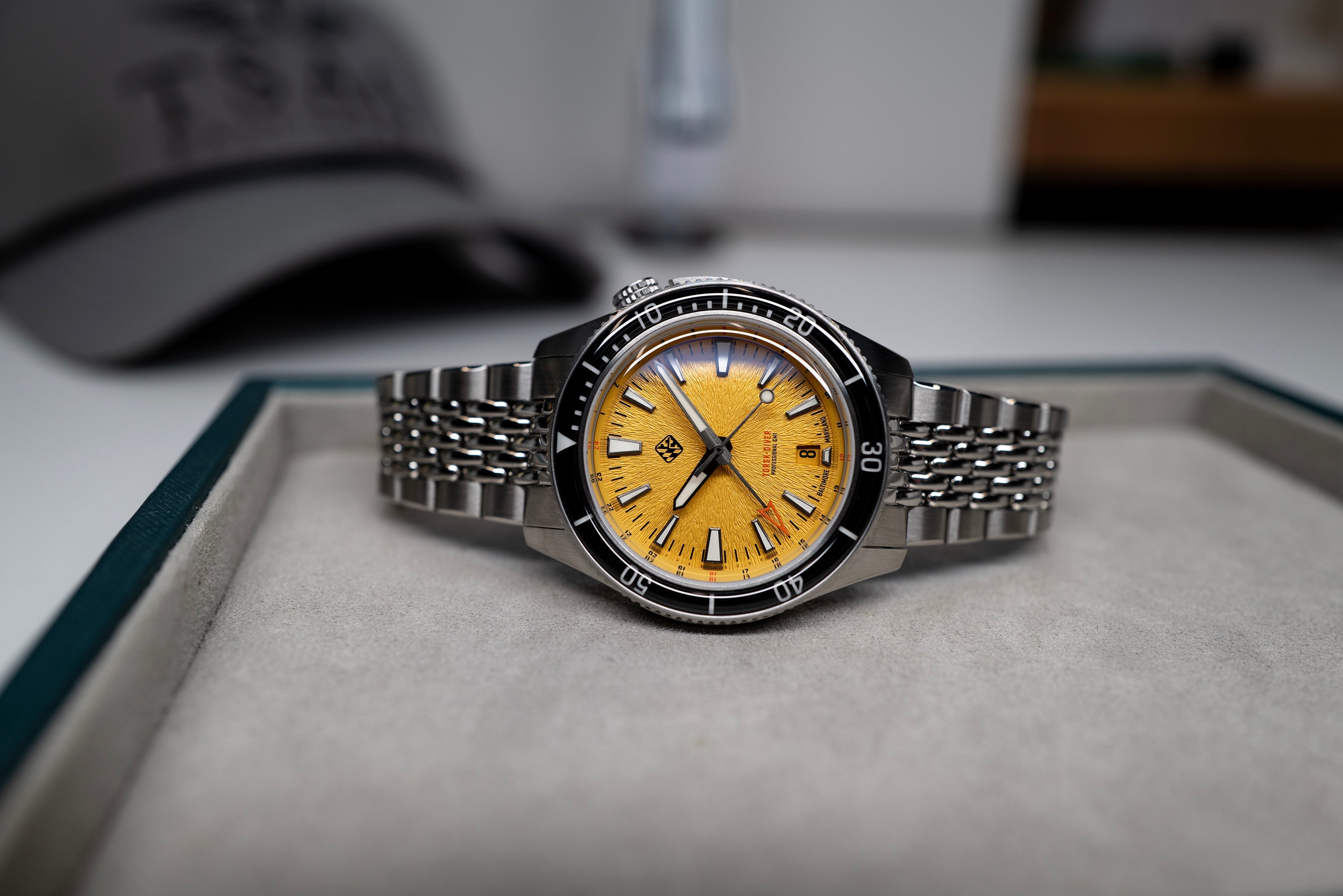 Steel Torsk-Diver Pro GMT 39 - Golden Yellow (Preorder) – Tsao