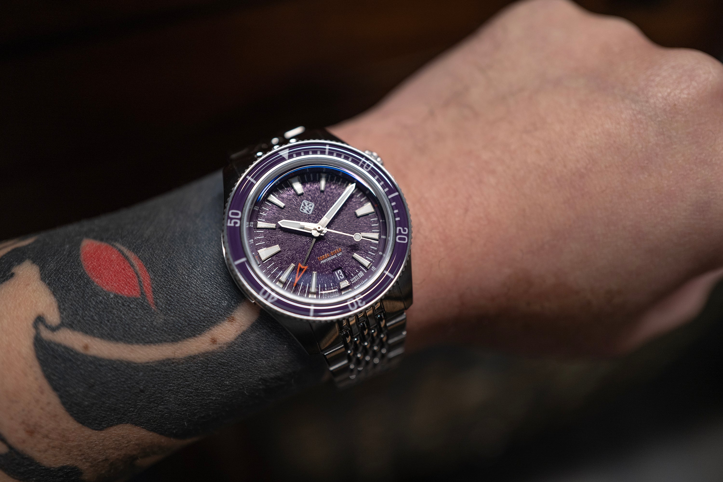 Steel Torsk-Diver Pro GMT 39 -Raven Purple (Preorder) – Tsao Baltimore