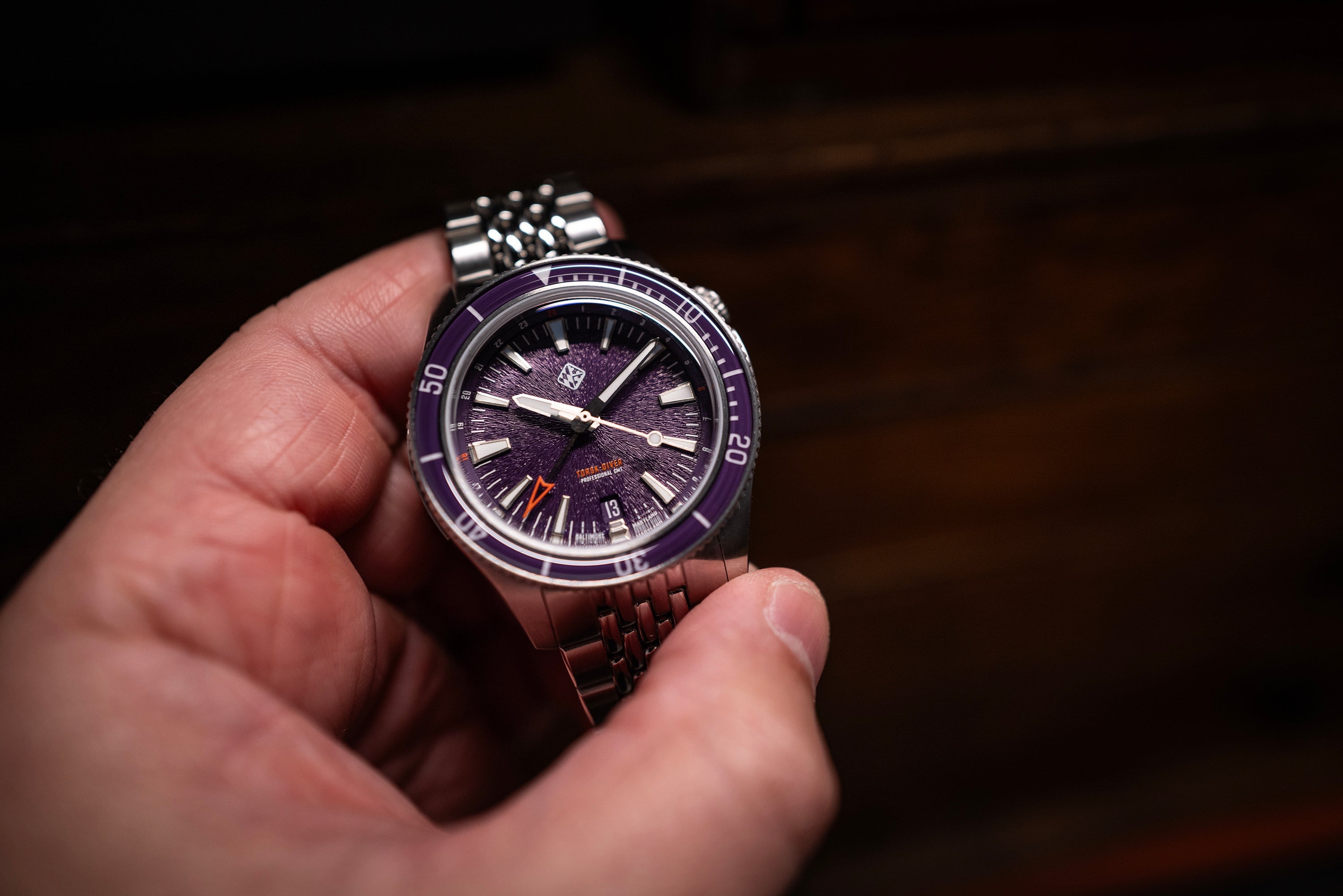 Steel Torsk-Diver Pro GMT 39 -Raven Purple (Preorder) – Tsao Baltimore