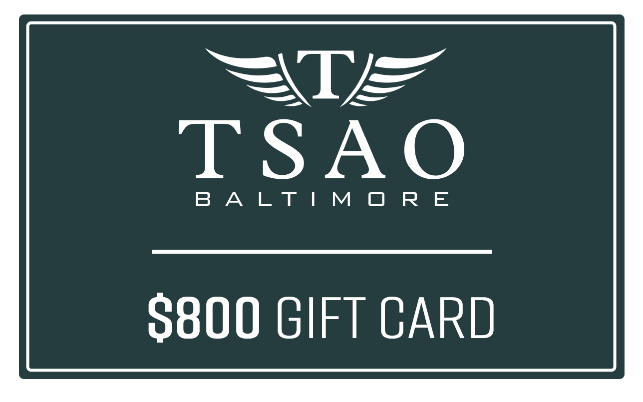 
                  
                    eGift Cards Gift Card Tsao Baltimore $800.00 USD 
                  
                