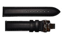 Black Aged Leather Band Watch Straps Tsao Baltimore 