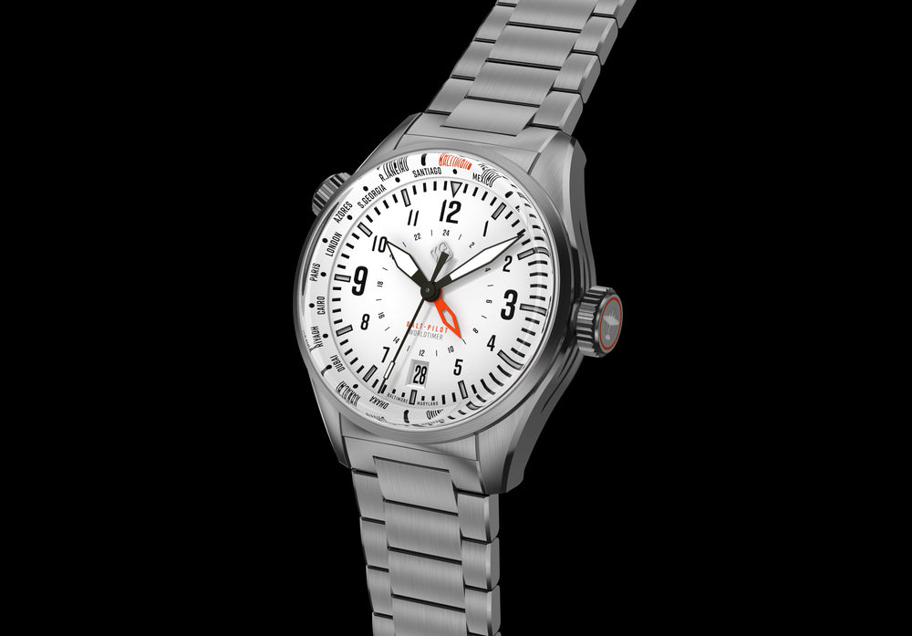 Balt Pilot Worldtimer Polar White Tsao Baltimore