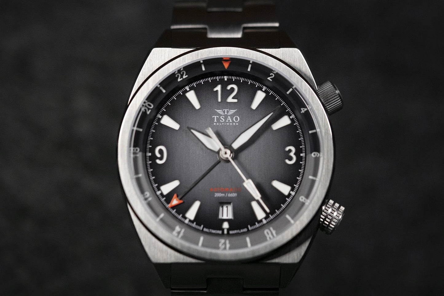 
                  
                    LEGACY STEEL GMT - MIDNIGHT GREY Watches Tsao Baltimore 
                  
                
