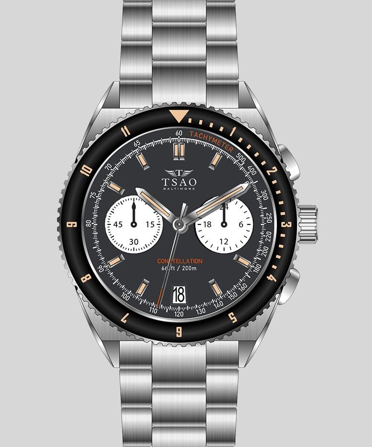 
                  
                    Constellation Chrono-Diver - Midnight Grey Watches Tsao Baltimore 
                  
                