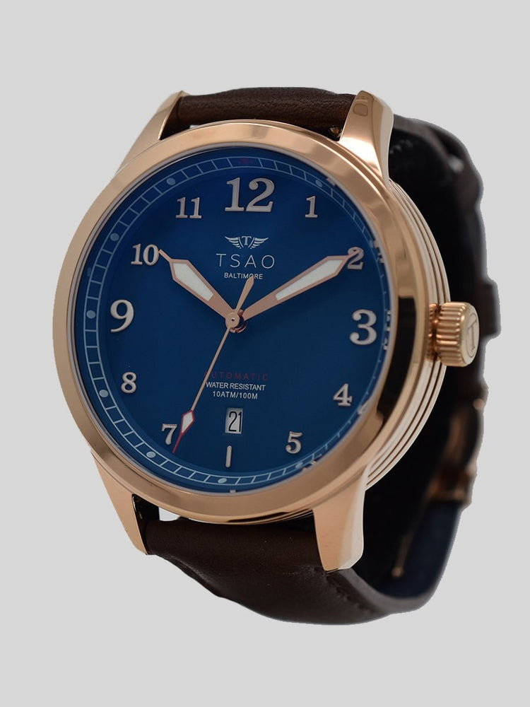 
                  
                    Limited Edition Rose Gold Blue Watches Tsao Baltimore Brown Aged 
                  
                