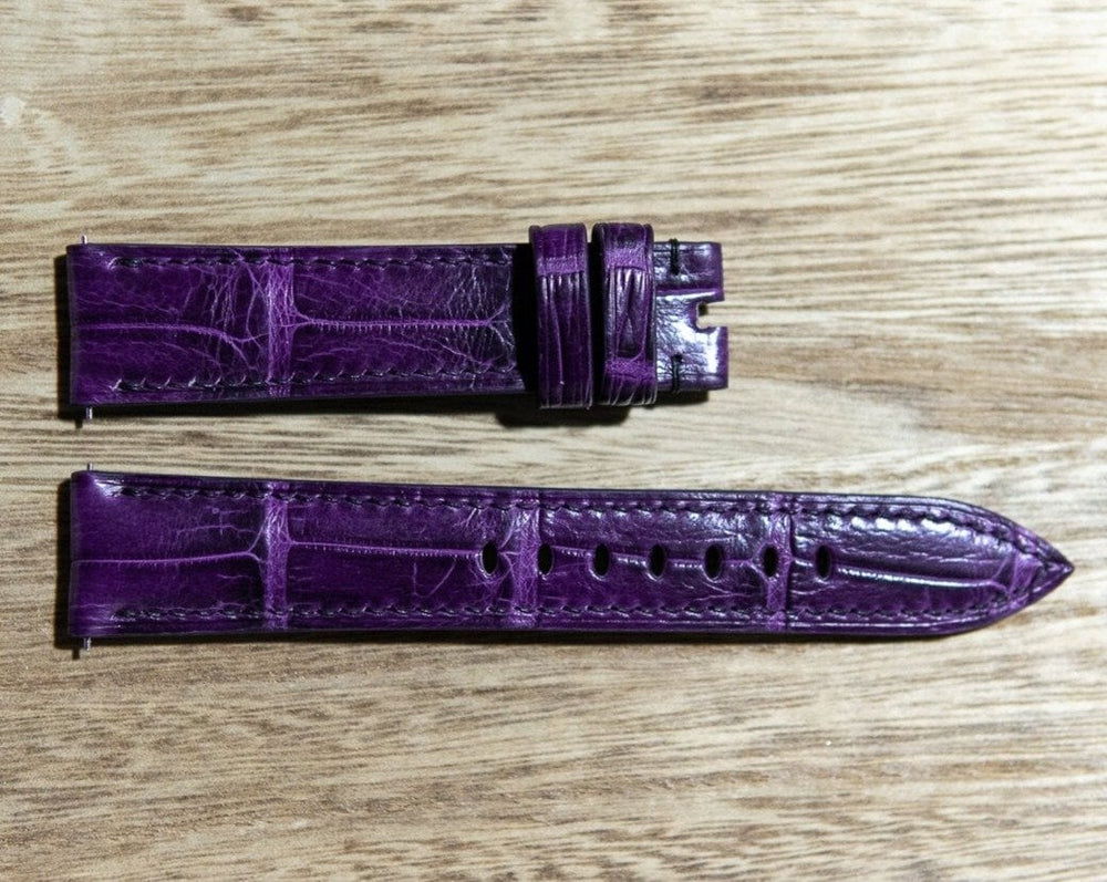 Genuine Alligator Strap - Raven Purple Tsao Baltimore 