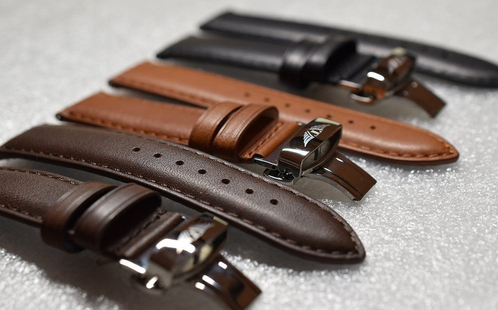 
                  
                    Brown Aged Leather Band Watch Straps Tsao Baltimore 
                  
                