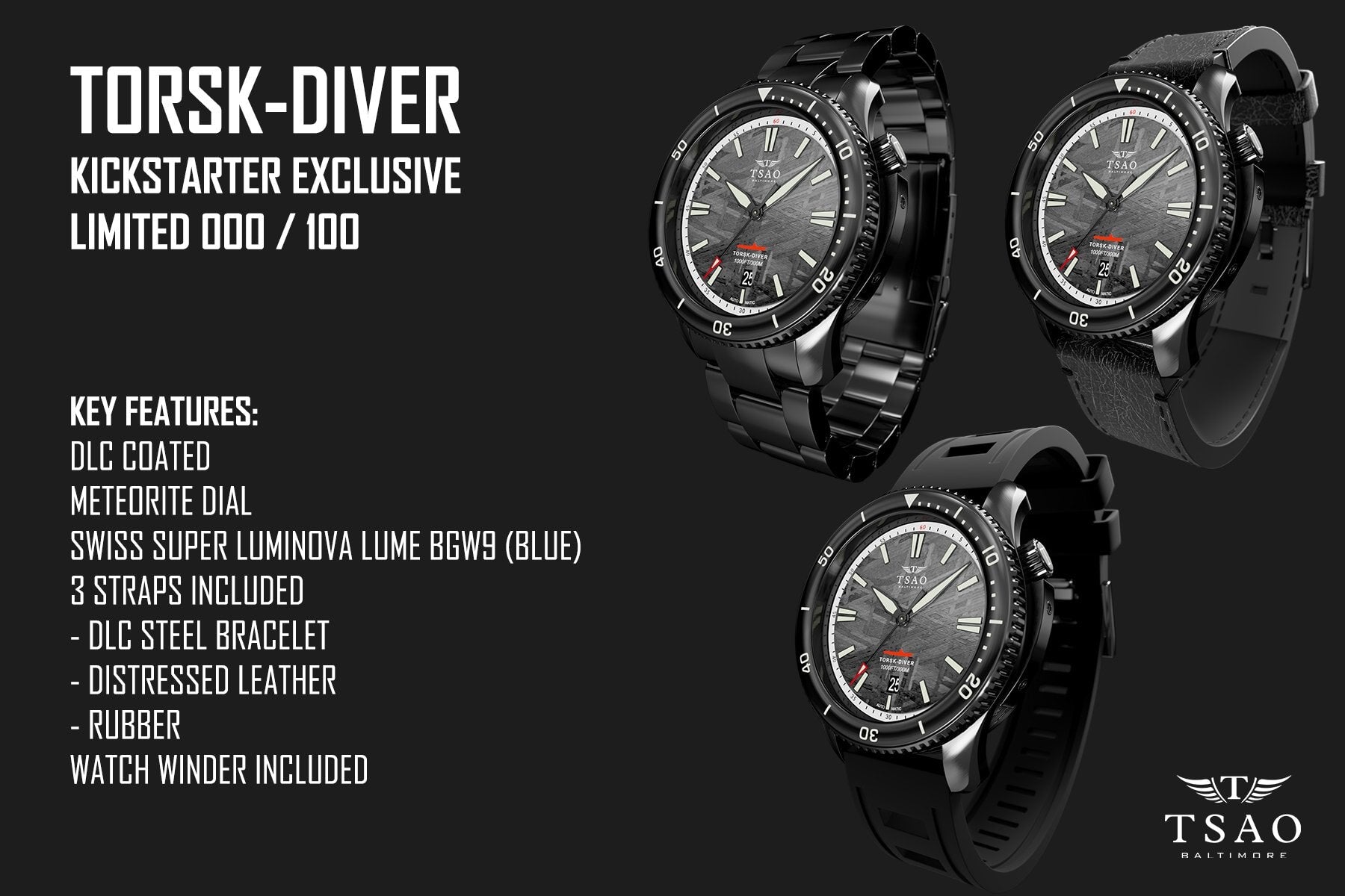 TORSK-DIVER Meteorite DLC - PREORDER – Tsao Baltimore