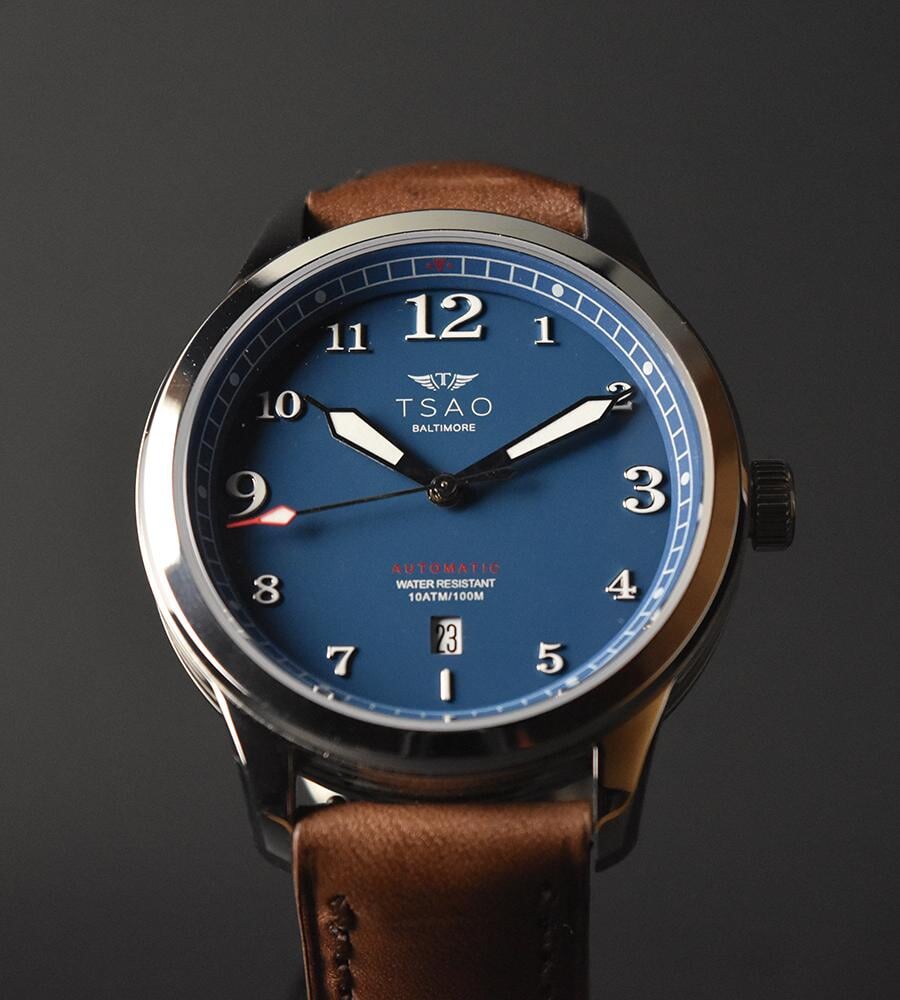 
                  
                    Limited Edition Silver Blue Watches Tsao Baltimore 
                  
                